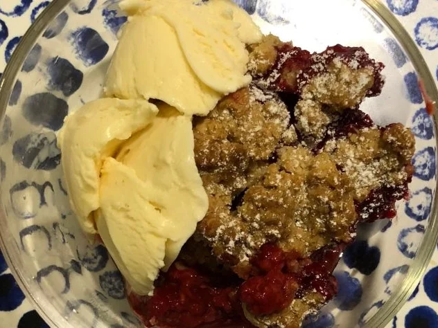 Himbeer-Apfel-Crumble - Rezept - Bild Nr. 5282