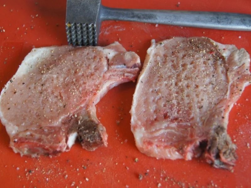 Kotelett mit pikant gebratenen Chicoree - Rezept - Bild Nr. 5284