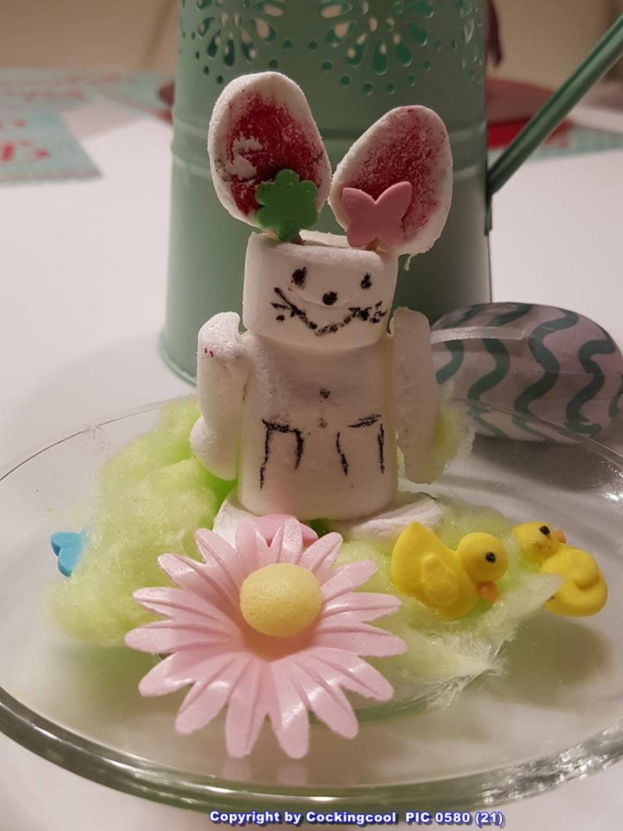 Bilder für Oma Löffel`s Süssigkeiten = Hasen aus Marshmallow zu Ostern - Rezept