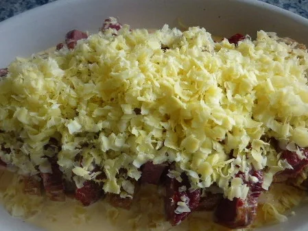 Brotauflauf mit Kasseler und Sauerkraut - Rezept - Bild Nr. 5346