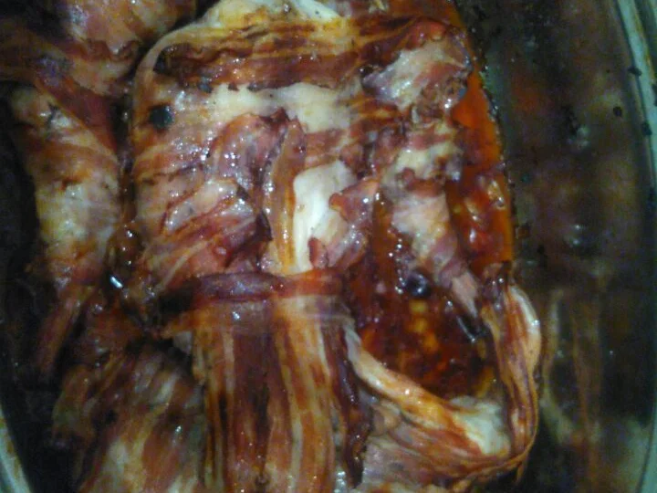 Rezept: Kaninchen im Baconmantel Bild Nr. 5354 Kaninchen im Baconmantel - Rezept - Bild Nr. 5354