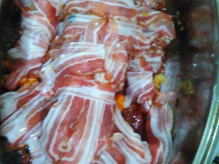 Rezept: Kaninchen im Baconmantel Bild Nr. 5356 Kaninchen im Baconmantel - Rezept - Bild Nr. 5356