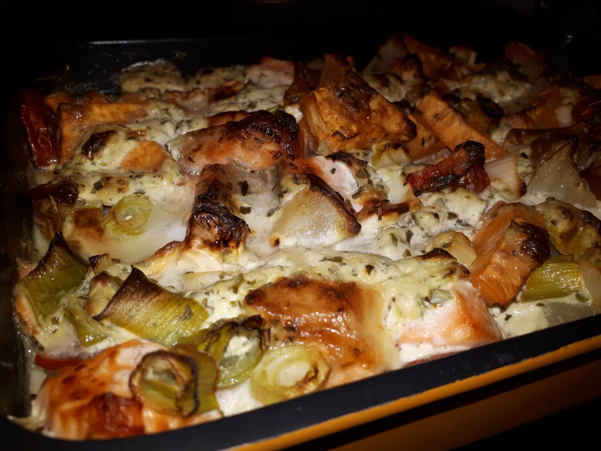 Rezept: BiNe` S LACHS - SÜSSKARTOFFEL - TOMATENAUFLAUF Bild Nr. 5353 BiNe` S LACHS - SÜSSKARTOFFEL - TOMATENAUFLAUF - Rezept - Bild Nr. 5353