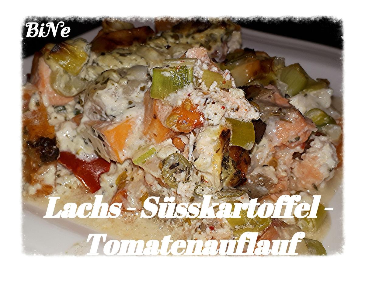 BiNe` S LACHS - SÜSSKARTOFFEL - TOMATENAUFLAUF - Rezept - Bild Nr. 5358