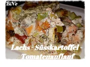 BiNe` S LACHS - SÜSSKARTOFFEL - TOMATENAUFLAUF - Rezept - Bild Nr. 5358