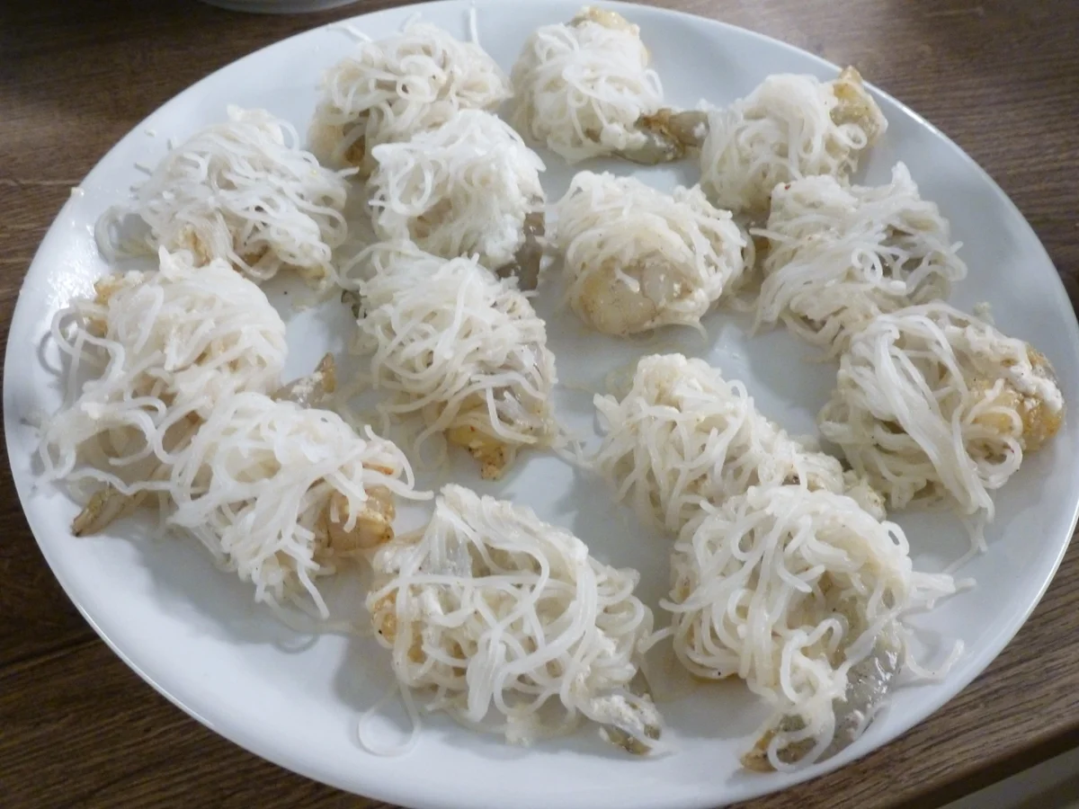 Knusper-Garnelen mit Gemüsenudeln - Rezept - Bild Nr. 5354