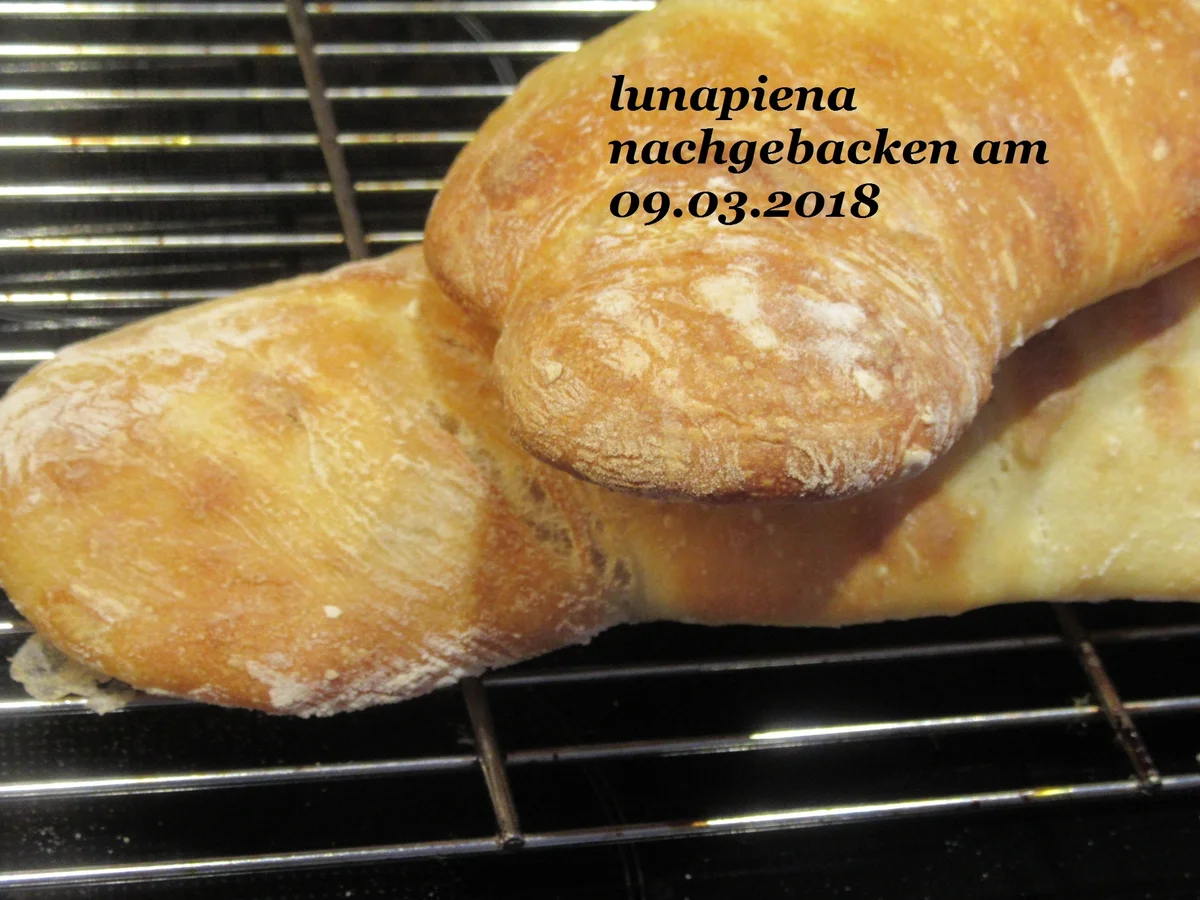 Baguett oder Brötchen über Nacht - Rezept - Bild Nr. 5352