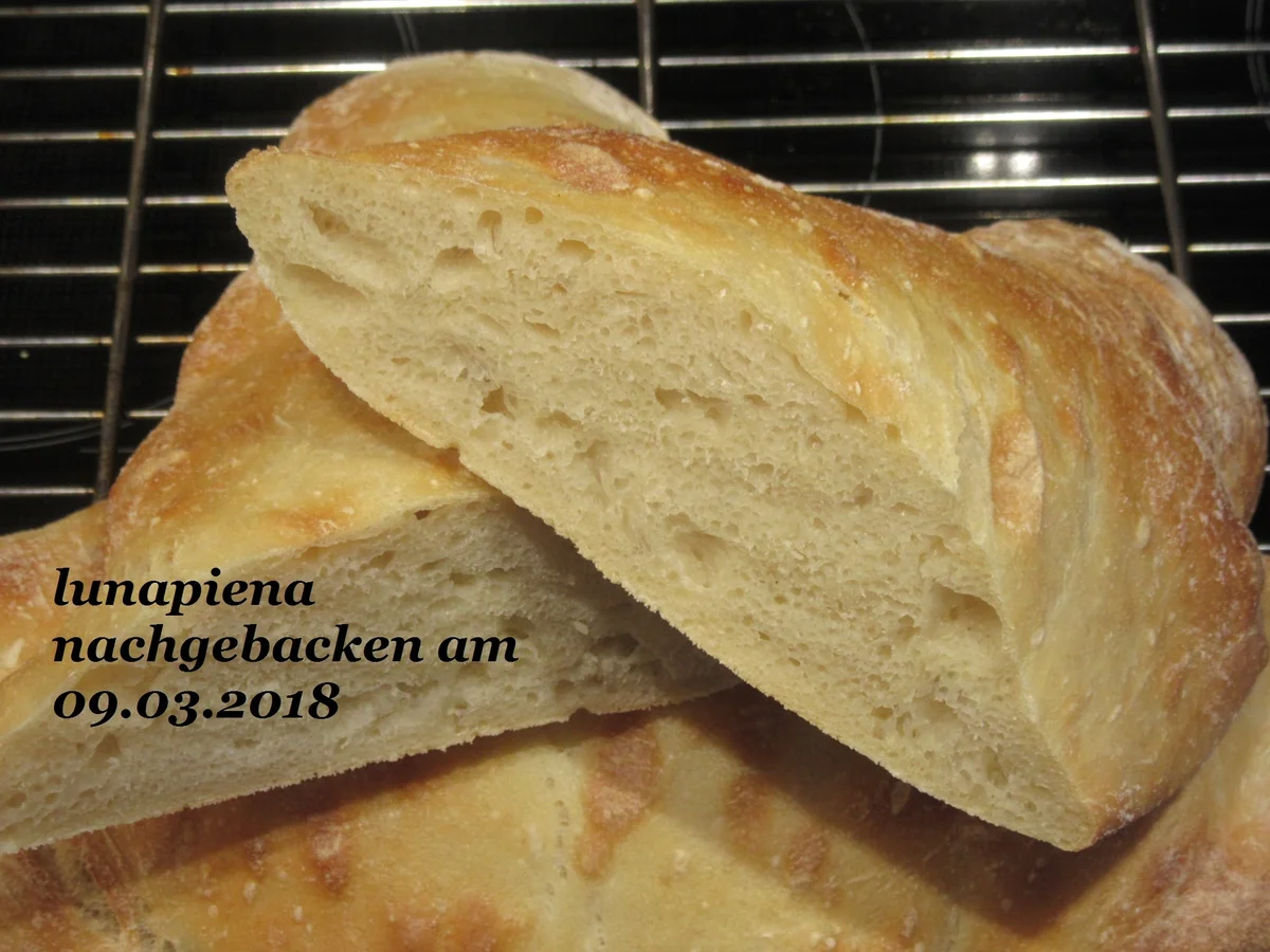 Baguett oder Brötchen über Nacht - Rezept - Bild Nr. 5353