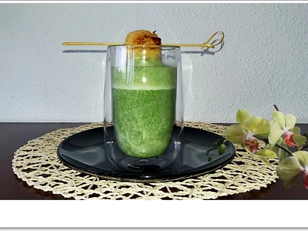 Spinat-Cremesuppe mit  Jakobsmuschel-Spieß - Rezept - Bild Nr. 5352