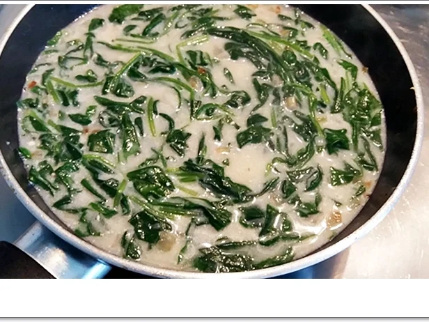 Spinat-Cremesuppe mit  Jakobsmuschel-Spieß - Rezept - Bild Nr. 5359