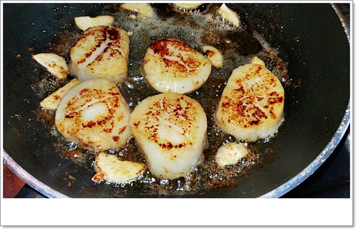 Spinat-Cremesuppe mit  Jakobsmuschel-Spieß - Rezept - Bild Nr. 5365