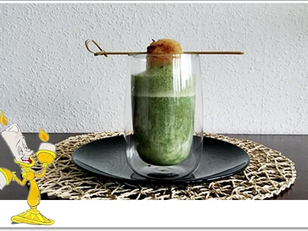 Spinat-Cremesuppe mit  Jakobsmuschel-Spieß - Rezept - Bild Nr. 5368