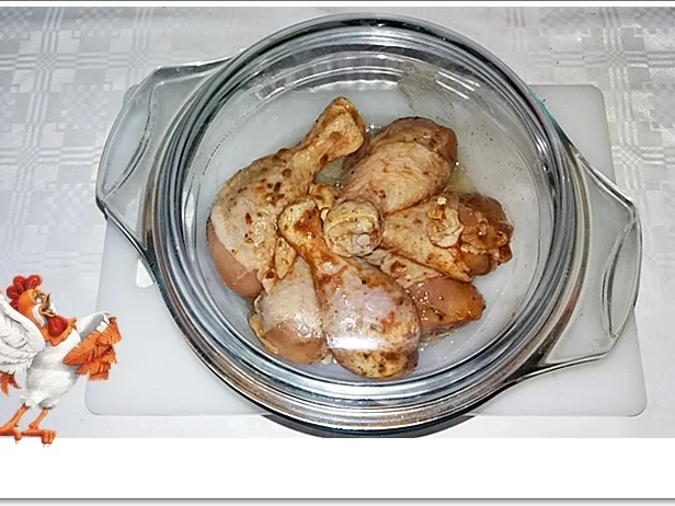 Marinierte Hähnchen-Unterschenkel aus dem Backofen mit Beilage - Rezept - Bild Nr. 5359