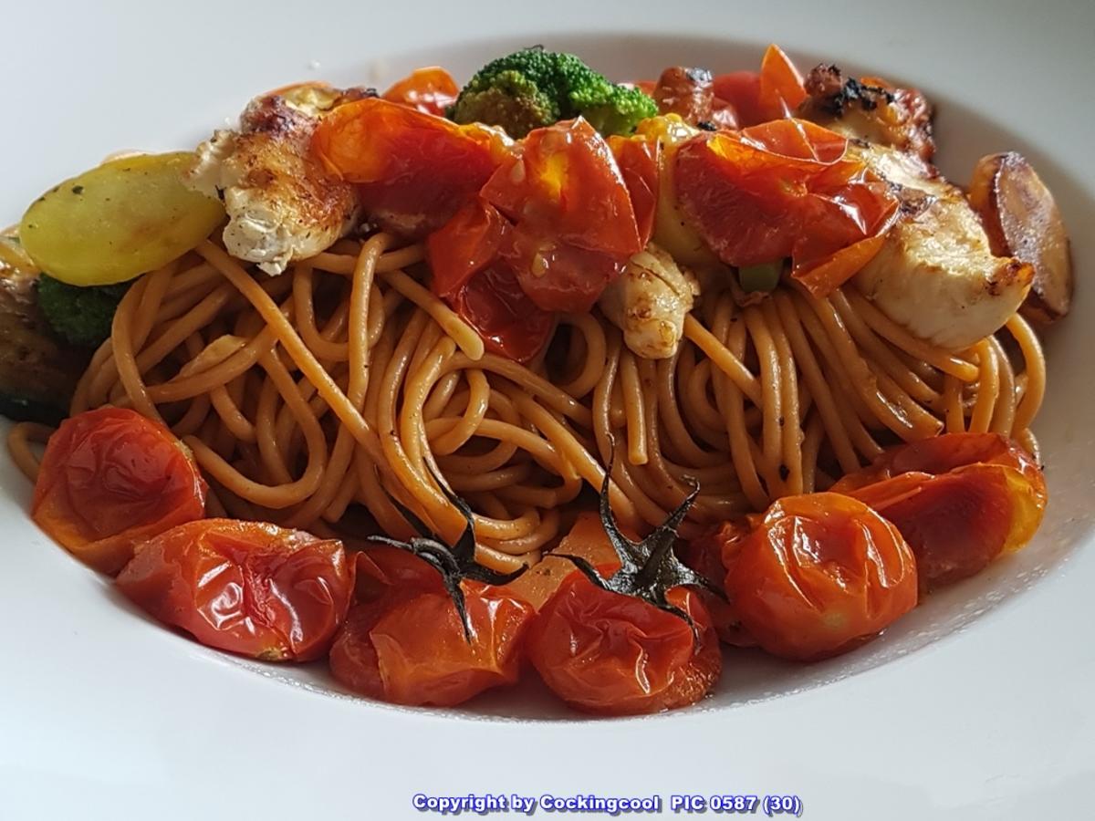 Bilder für Biggi`s Pasta = Rote Spaghetti (mit Knoblauch und Chili) selbst herstellen - Rezept