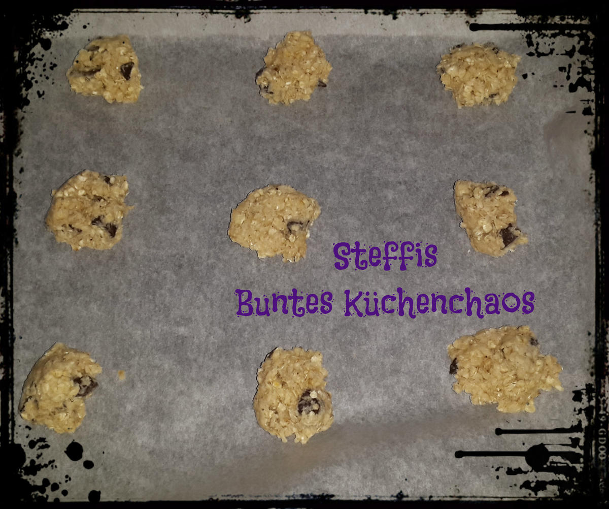  Haferflocken Cookies mit Schokostückchen - Rezept - Bild Nr. 5354