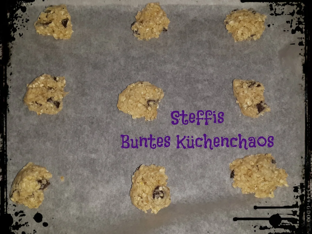  Haferflocken Cookies mit Schokostückchen - Rezept - Bild Nr. 5354