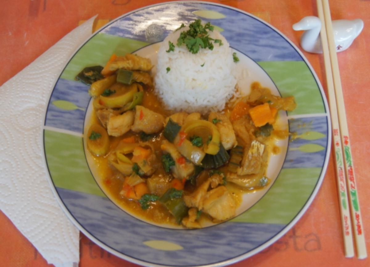 Fischcurry mit Basmati Reis - Rezept - Bild Nr. 5352