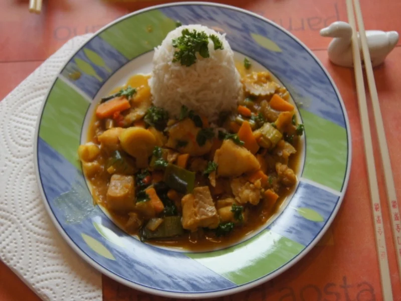 Fischcurry mit Basmati Reis - Rezept - Bild Nr. 5369