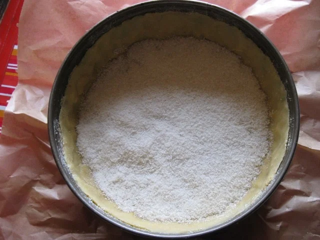 Kokos Mascarpone Käse Kuchen mit Kirschen - Rezept - Bild Nr. 5403