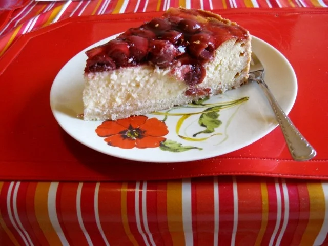 Kokos Mascarpone Käse Kuchen mit Kirschen - Rezept - Bild Nr. 5408
