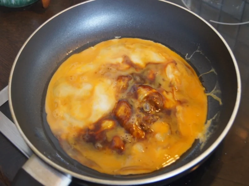 Gebratener Reis mit Gemüse, Ei und Hähnchenfleisch - Rezept - Bild Nr. 5399