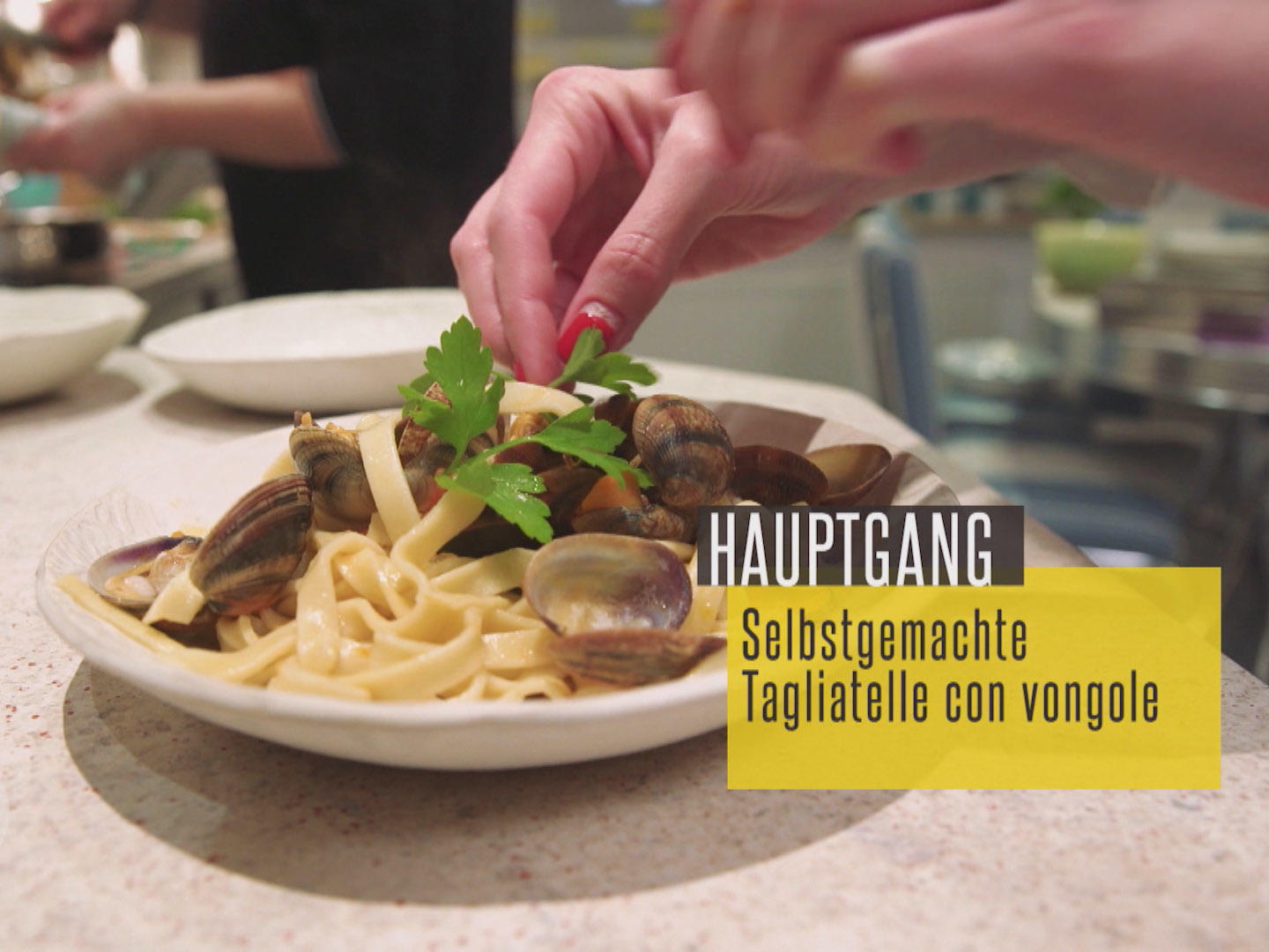 Selbstgemachte Tagliatelle con Vongole - Rezept von Das perfekte Dinner