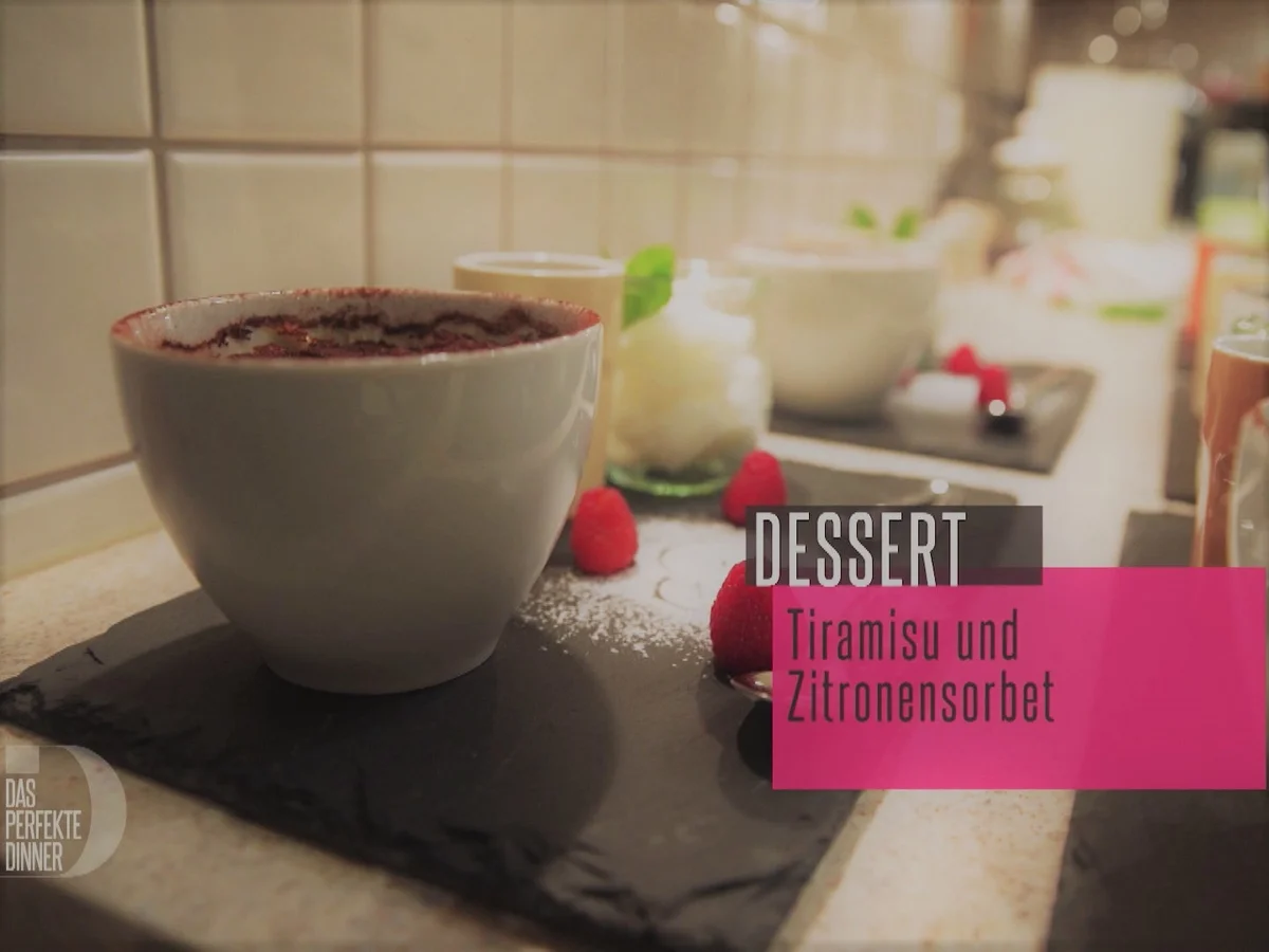 Tiramisu mit Zitronensorbet - Rezept - Bild Nr. 2