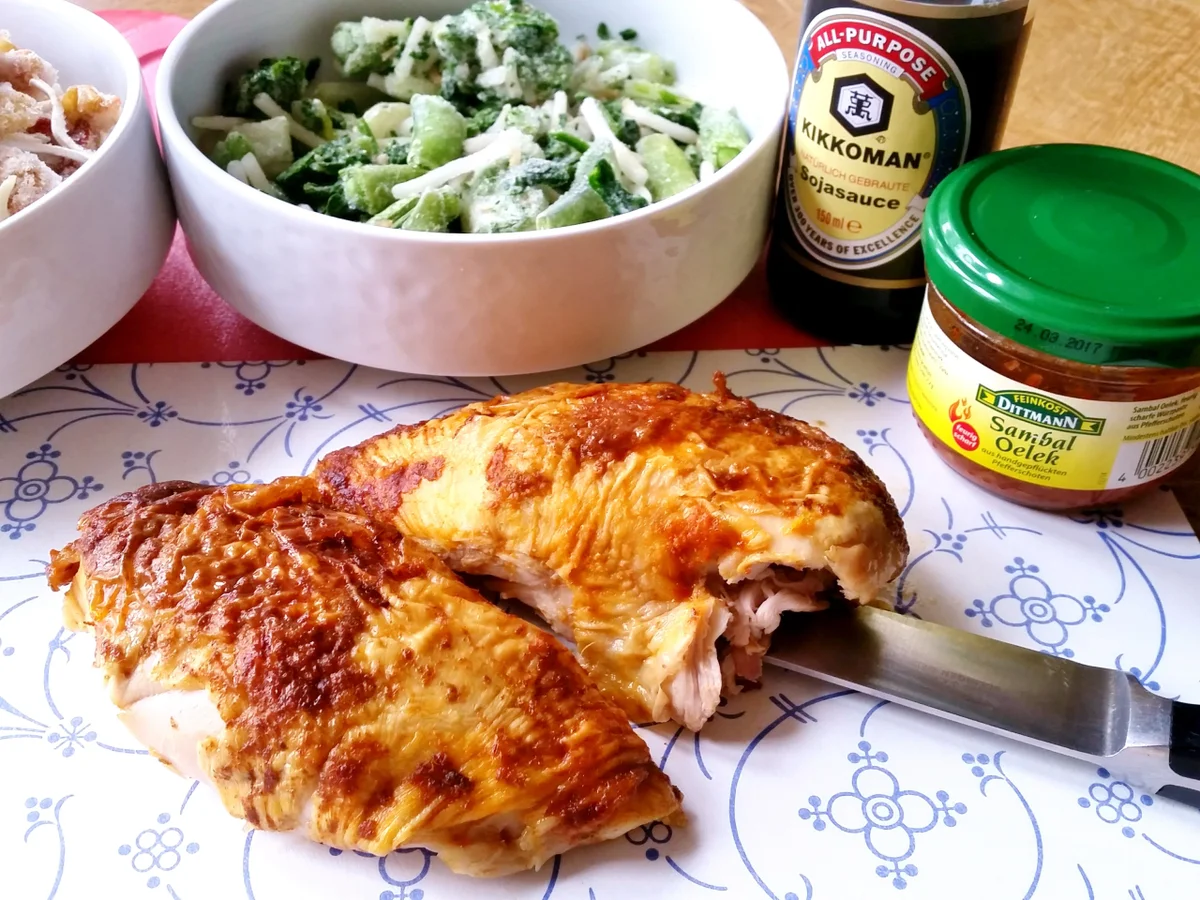 Gebratene Nudeln mit Huhn - Rezept - Bild Nr. 5584
