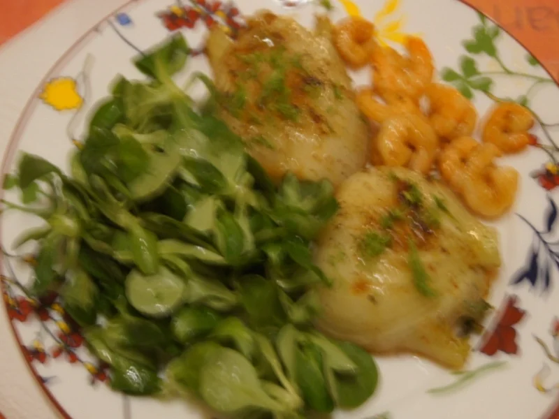 Fenchel-Garnelen-Feldsalat Teller - Rezept - Bild Nr. 5404