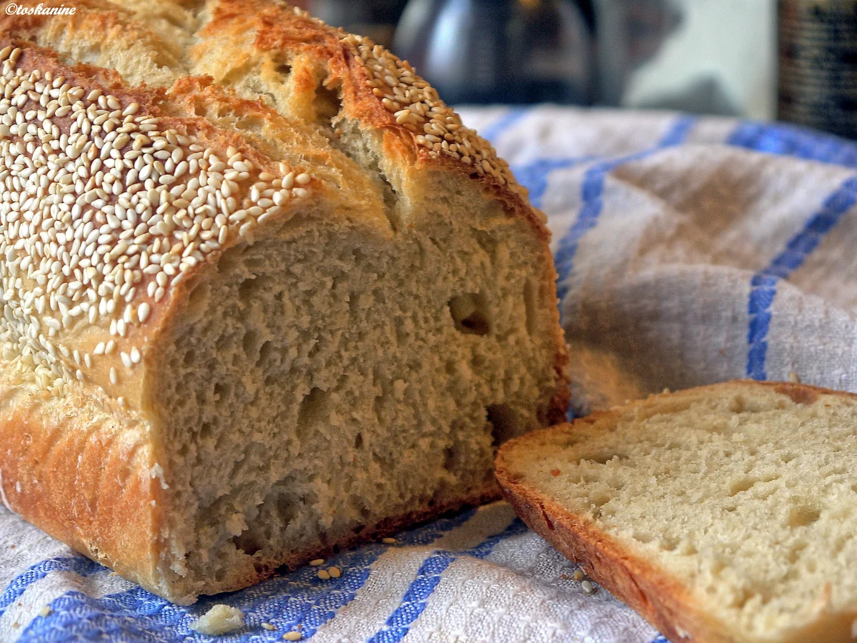 Rezept: Kastenweißbrot mit Sesam Bild Nr. 3 Kastenweißbrot mit Sesam - Rezept - Bild Nr. 3