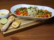 Kichererbsengemüse mit Mandelcouscous & Safransahne - Rezept - Bild Nr. 5414