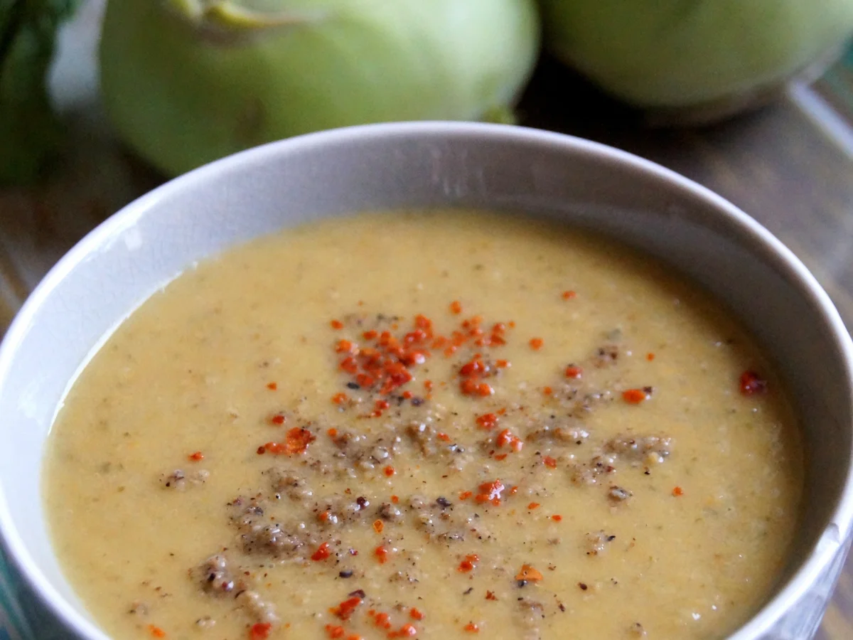 Kohlrabi-Süßkartoffel-Suppe - Rezept - Bild Nr. 2