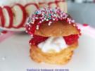"Windbeutel" mit Vanillesahnecreme u. Himbeerschokoglasur - Rezept - Bild Nr. 2