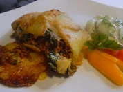 Kartoffel-Hackfleisch-Rolle mit Gurkensalat - Rezept - Bild Nr. 5422