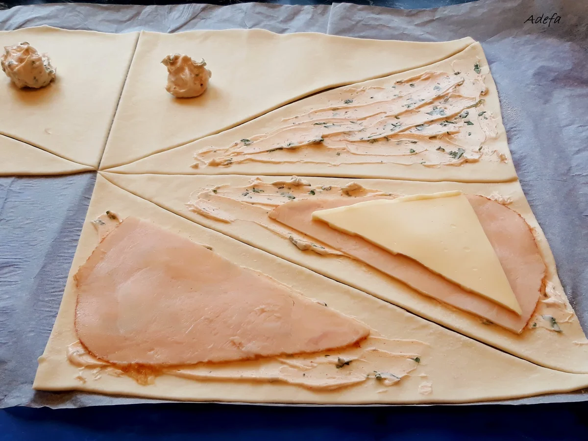 Rezept: Fingerfood...Käse - Schinken - Croissant Bild Nr. 5425 Fingerfood...Käse - Schinken - Croissant - Rezept - Bild Nr. 5425