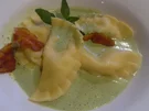 Ravioli mit Käsefüllung und Basilikum-Sahne-Soße - Rezept - Bild Nr. 5428