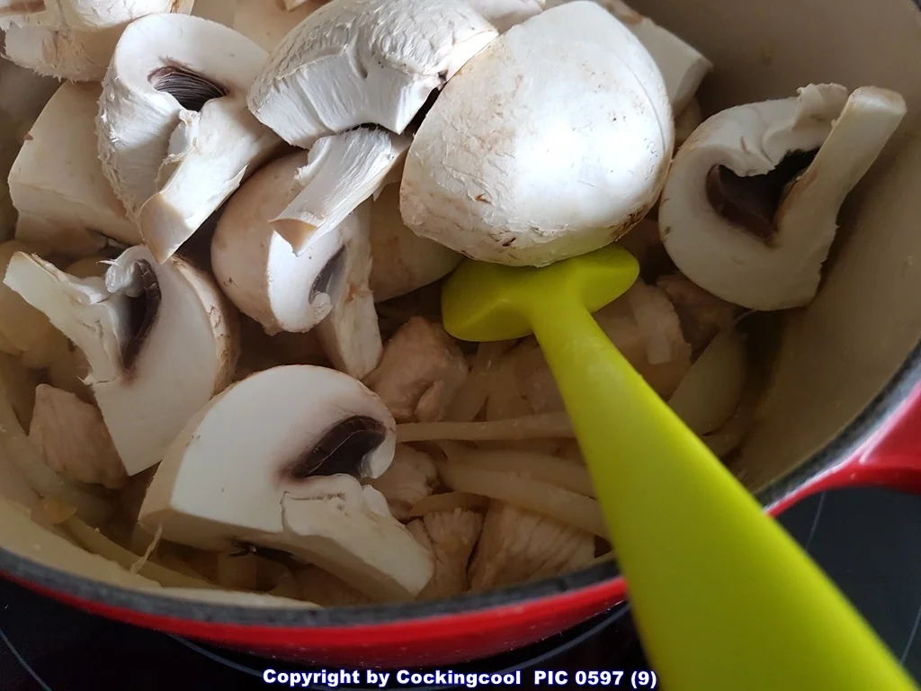 Rezept: Putenfilet Pilzgulasch à la Biggi Bild Nr. 5432 Putenfilet Pilzgulasch à la Biggi - Rezept - Bild Nr. 5432