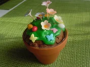 Blumentopf-Küchlein mit Pistazien und Mandeln - Rezept - Bild Nr. 5448
