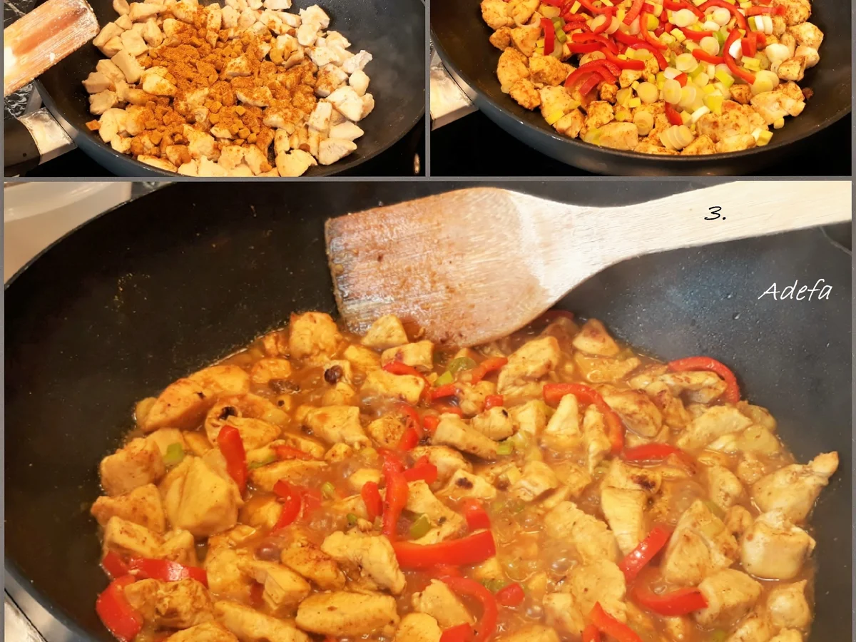 Fruchtiges Hähnchen Curry - Rezept - Bild Nr. 5455