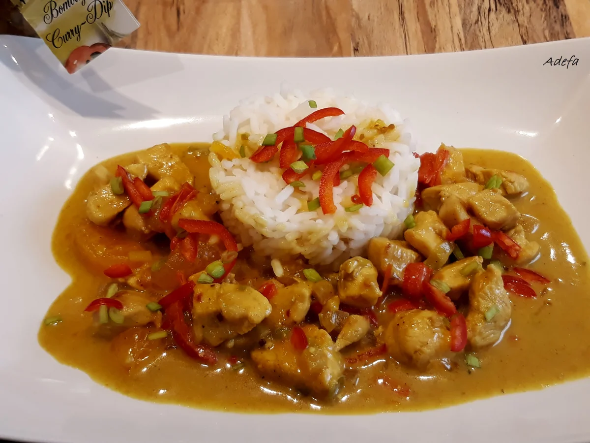 Fruchtiges Hähnchen Curry - Rezept - Bild Nr. 5449