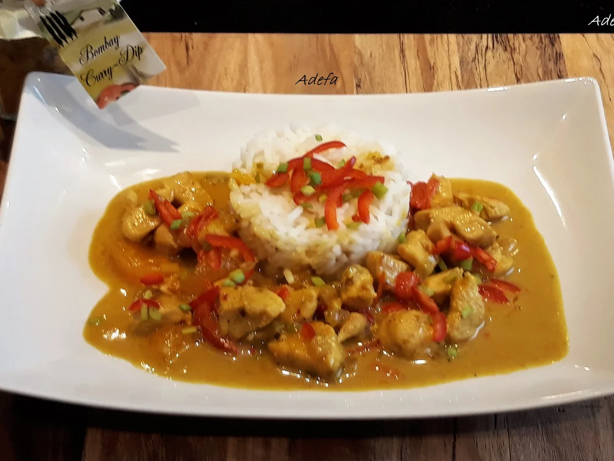 Fruchtiges Hähnchen Curry - Rezept - Bild Nr. 5451