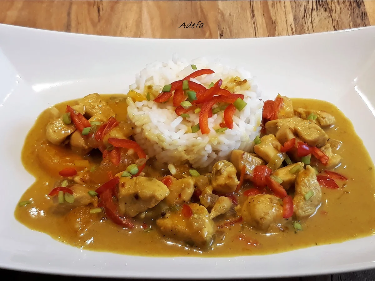 Fruchtiges Hähnchen Curry - Rezept - Bild Nr. 5456