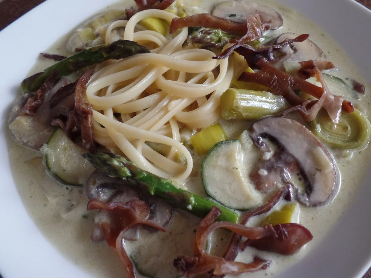 Kokos-Gemüsesuppe mit Nudeln - Rezept - Bild Nr. 5450