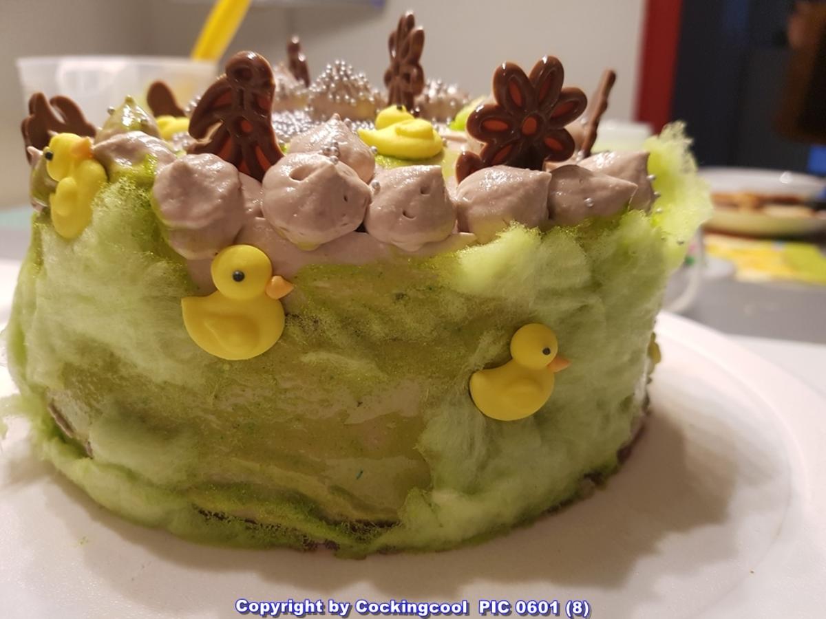 Schoko Sahnetorte  "Mandelkuchenboden" zu Ostern - Rezept - Bild Nr. 5462