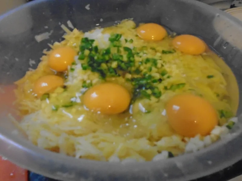 Rezept: Herzhaft asiatisch gewürzte Reibekuchen Bild Nr. 5490 Herzhaft asiatisch gewürzte Reibekuchen - Rezept - Bild Nr. 5490