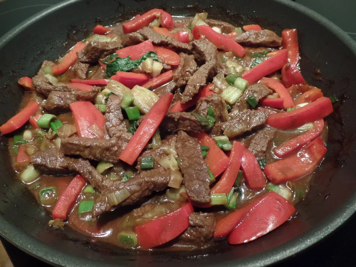 Pak Choi-Rindfleisch-Teriyaki - Rezept - Bild Nr. 5488