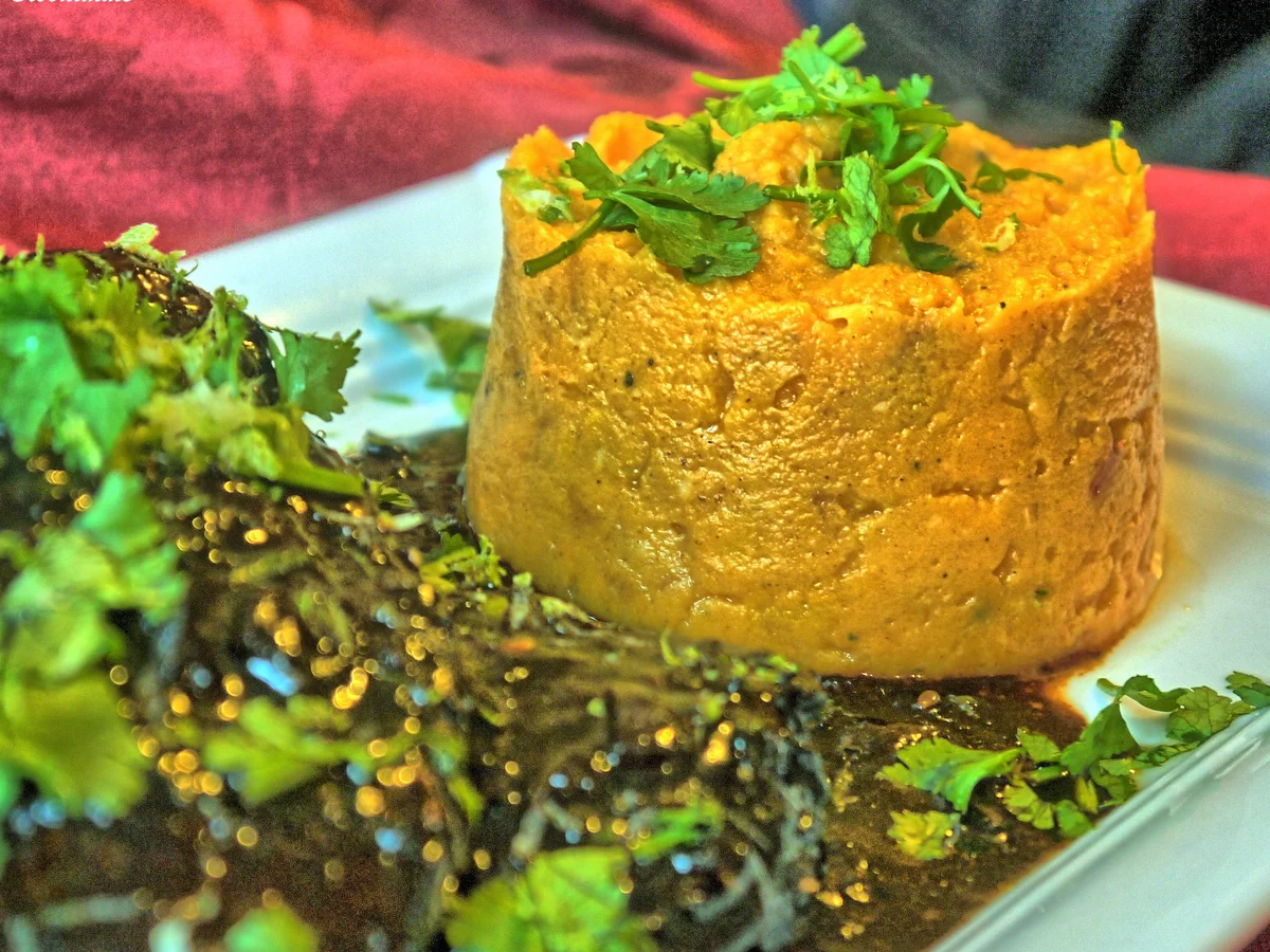 Black-Kardamom-Chicken, Süsskartoffelpüree - Rezept - Bild Nr. 5493