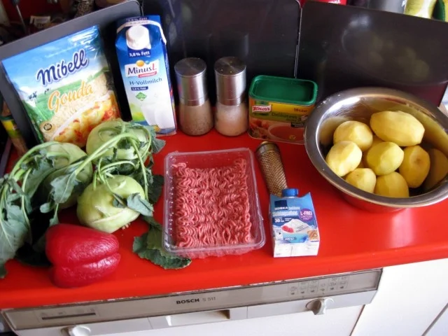 Kohlrabi-Kartoffel-Hack-Auflauf - Rezept - Bild Nr. 3