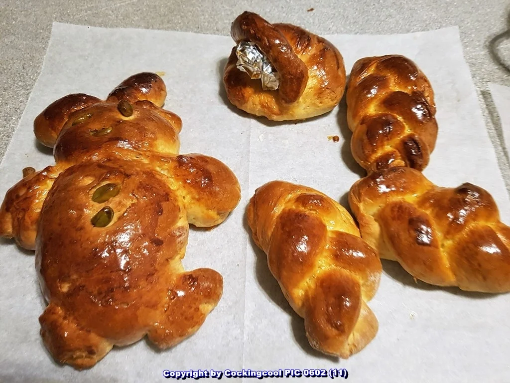 Rezept: Süsses Frühstücksbrot zur Einstimmung zu Ostern Bild Nr. 5494 Süsses Frühstücksbrot zur Einstimmung zu Ostern - Rezept - Bild Nr. 5494