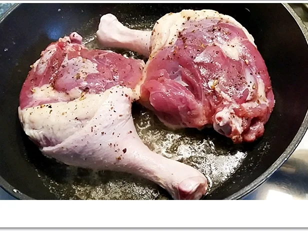Barbarie Entenschenkel mit  Apfelscheiben  & Klöße - Rezept - Bild Nr. 5487